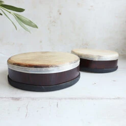 African Ngoma Drums -CARVED CULTURE Sale African Ngoma Drums Side