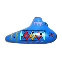 Peruvian Submarine Ocarina -CARVED CULTURE Sale Blueocarina