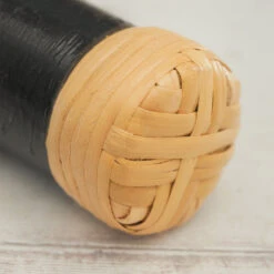 Bamboo Rainstick 40cm -CARVED CULTURE Sale Close up of the 40cm bamboo rainstick end