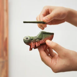 Cricket Guiro & Stick -CARVED CULTURE Sale Cricket Guiro Stick Handheld Wooden Percussion Instrument