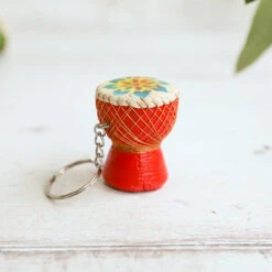 Djembe Drum Keyring Keychain