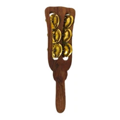 Khartal Jhika Shaker -CARVED CULTURE Sale Khartal Jhika Paddle Shaker Upright
