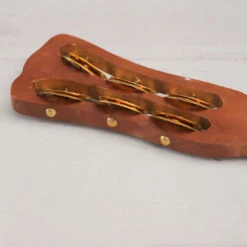 Khartal Jhika Shaker -CARVED CULTURE Sale Khartal jhika shaker close up 2