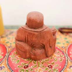 Laughing Budai -CARVED CULTURE Sale Laughing Wooden Budai Back