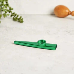 Hechi Kazoo -CARVED CULTURE Sale Metal green kazoo instrument