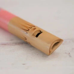 Pink Lembut Recorder -CARVED CULTURE Sale Pink lembut recorder close up 3