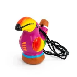 Toucan Water Whistle -CARVED CULTURE Sale Pink toucan ceramic whistle