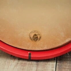 Rattlesnake Marching Drum -CARVED CULTURE Sale Rattlesnake Corvus Logo on Red Drum