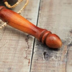 Vietnamese Lotus Clacker 11 Vietnamese Lotus Clacker -CARVED CULTURE Sale Vietnamese Lotus Clacker Wooden Handle Close Up