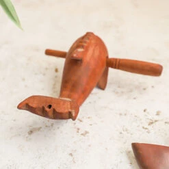 Dolphin Guiro Whistle -CARVED CULTURE Sale Wooden Dolphin whistle back