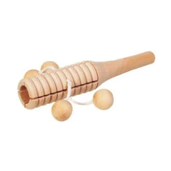 Ball Twist Shaker 6 Ball Twist Shaker -CARVED CULTURE Sale Wooden Marble Guiro Rattle Shaker Musical Instrument 16cm side