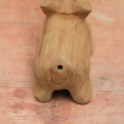 Pig Whistle 13 Pig Whistle -CARVED CULTURE Sale Wooden Pig Whistle Whistle Hole End Close Up