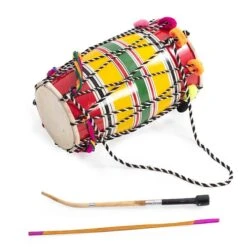Bhangra Dhol Drum -CARVED CULTURE Sale bhangra dhol multicoloured