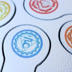 Chakra Tongue Drum -CARVED CULTURE Sale chakra tongue drum close up 2