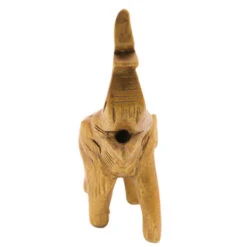 Noisy Elephant Whistle 12 Noisy Elephant Whistle -CARVED CULTURE Sale front side of wooden carved flute