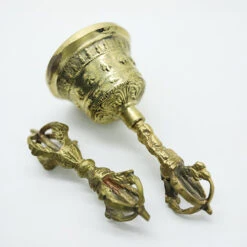 Buddhist Ghanta Bell -CARVED CULTURE Sale laying shot ghanta bell