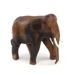 Thai Elephant Figure 15 Thai Elephant Figure -CARVED CULTURE Sale medium elephant figrure white background