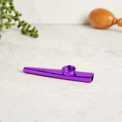 Hechi Kazoo -CARVED CULTURE Sale metal purple kazoo