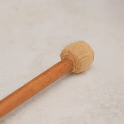 Suede Double Drum Beater -CARVED CULTURE Sale suede double drum beater close up