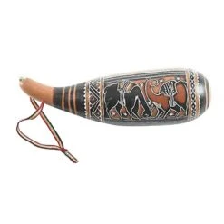 Gourd Guiro Shaker Rattle -CARVED CULTURE Sale tribal gourd art shaker instrument